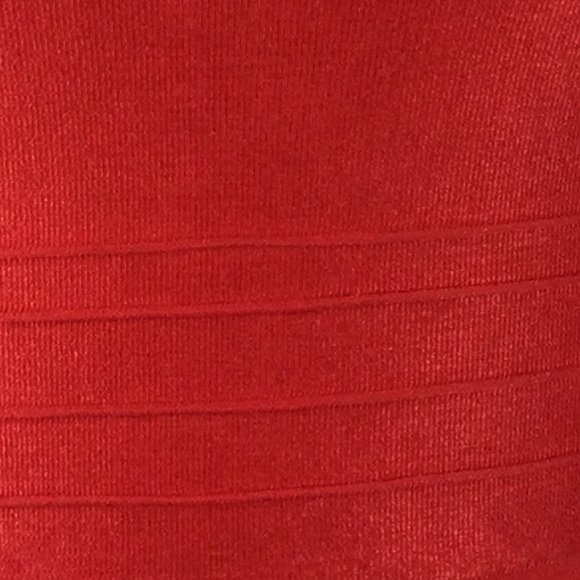 Bebe Fiery Red Spandex Crop Top, Small - Picture 6 of 6